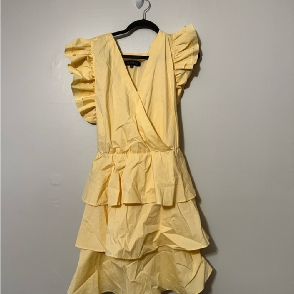 Eloquii Yellow Ruffle Dress